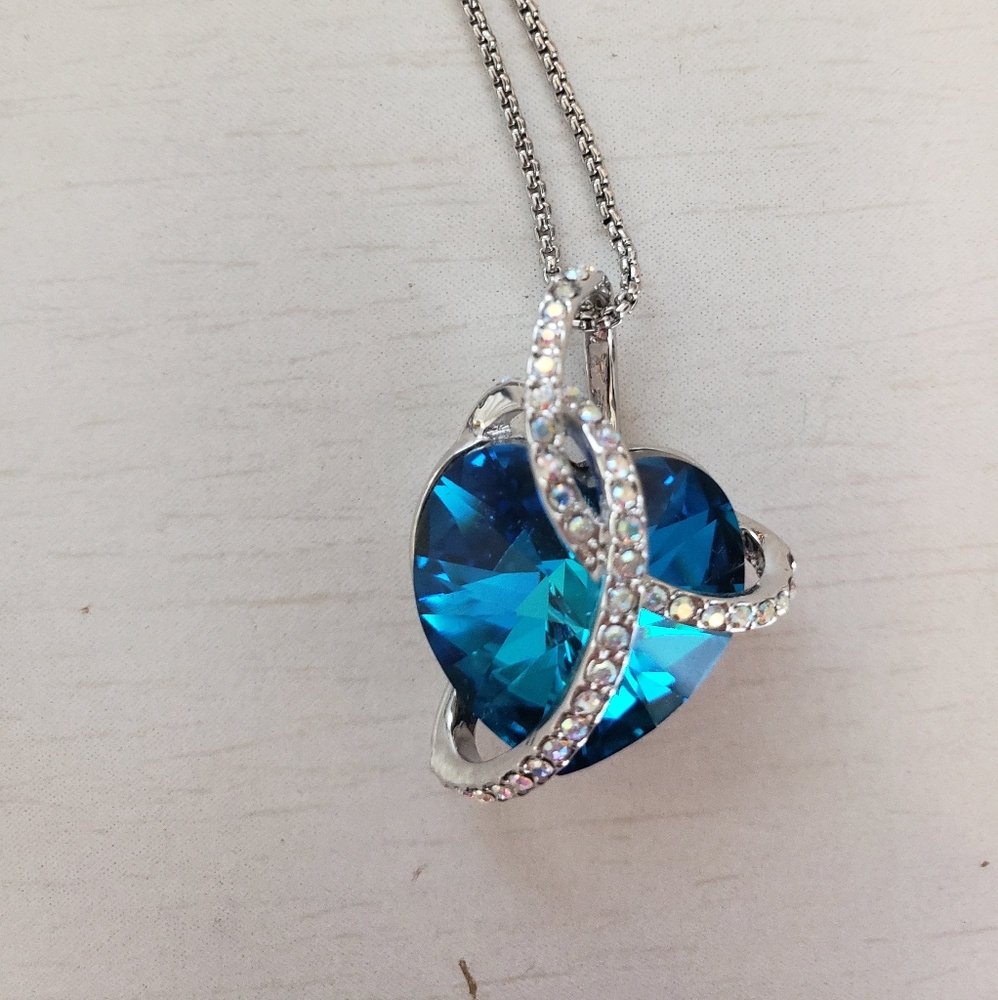 Heart Cut Swarovski Crystal Pendant